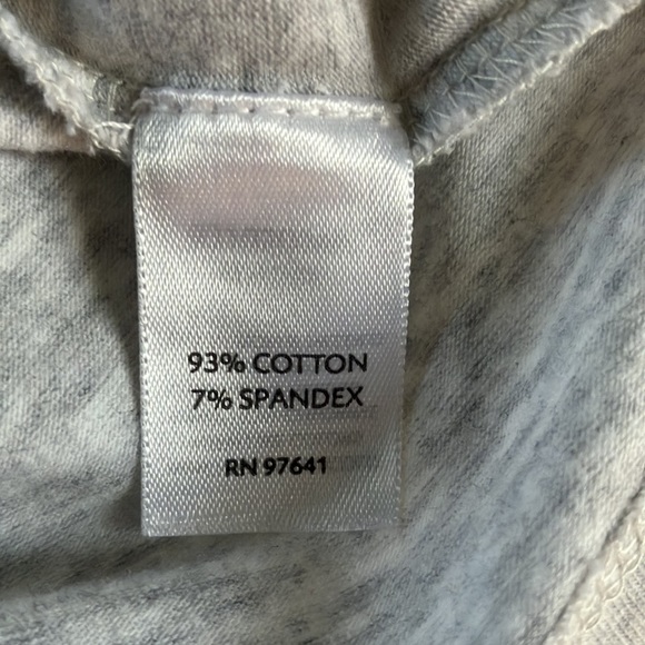 J Jill Cotton Knit Top with Satin Stitch Gray - Picture 6 of 10